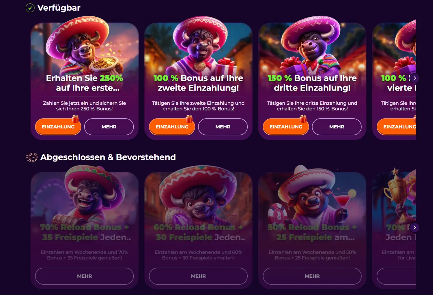 Vivajack Casino Boni und Aktionen