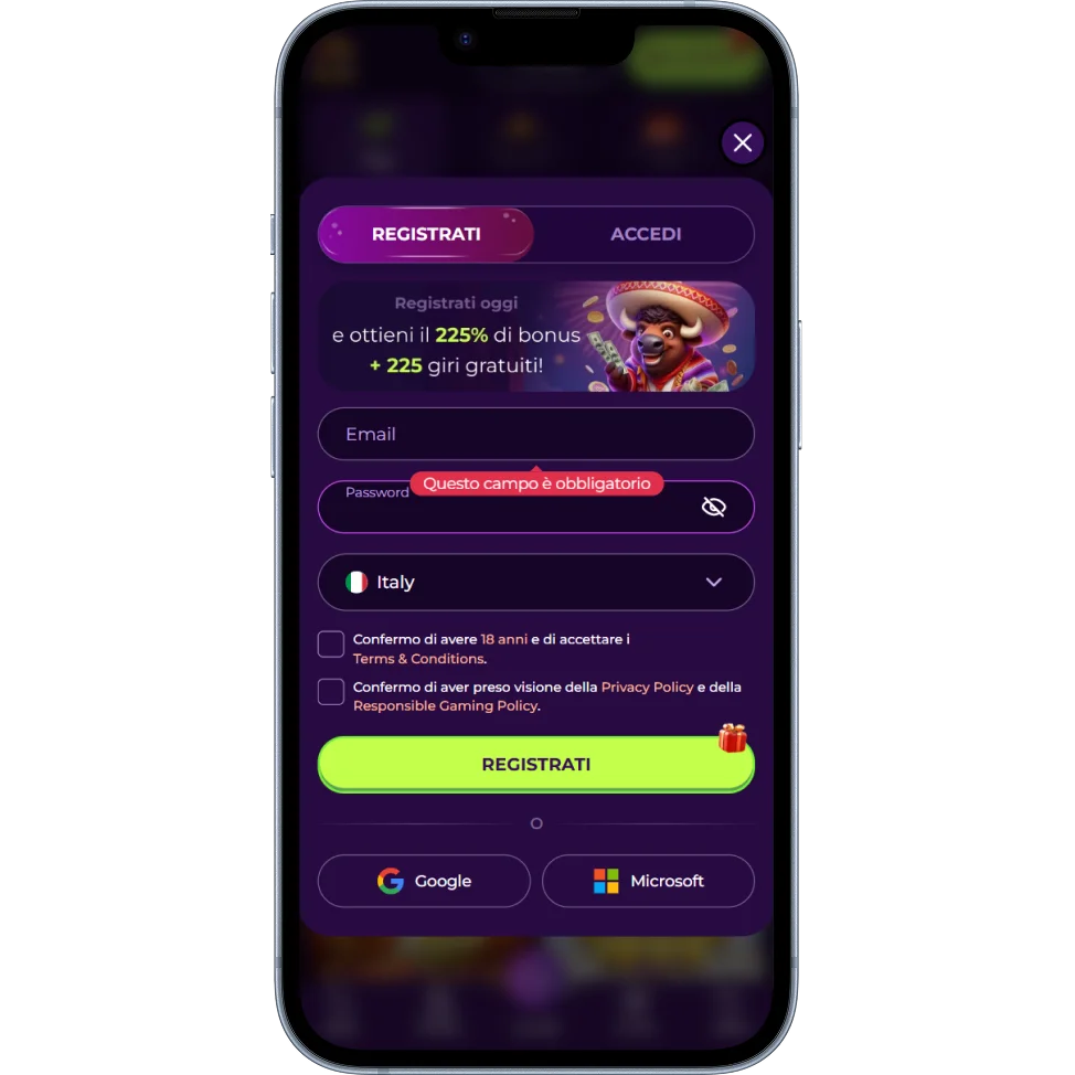 Registrazione e Login su Vivajack Casino