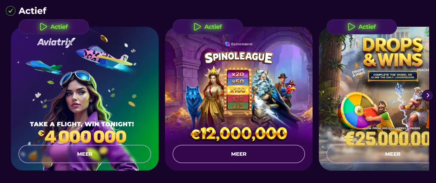 Vivajack Casino Toernooien