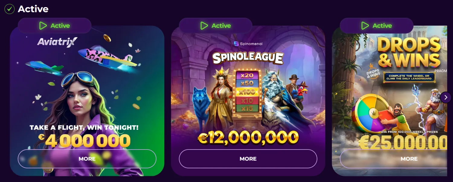Vivajack Casino Tournaments